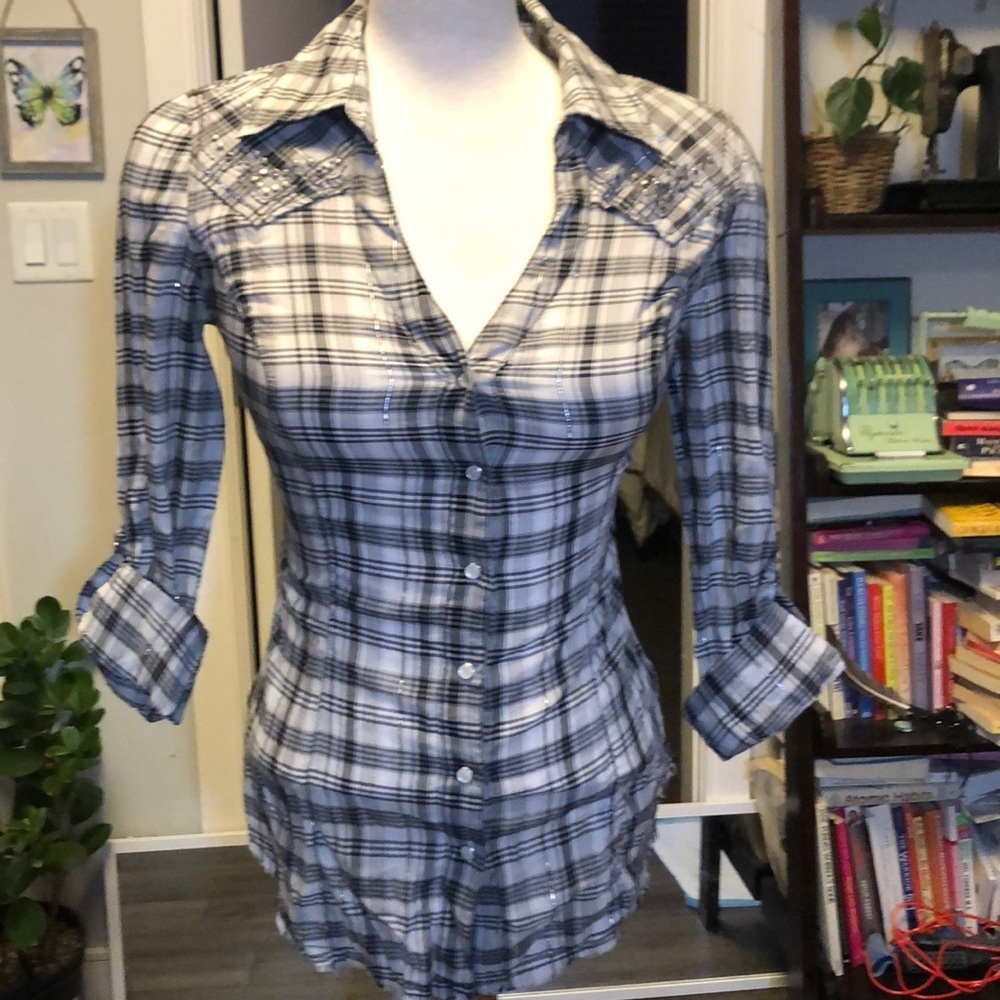 Guess Button Down Shirt NWT
